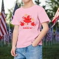 thumbnail image 2 of LUOGENLI Boys T Shirts Size 7 Children's Summer Short Sleeve T Shirt International Day Maple Leaf Cartoon Print Comfortable Loose Tops Children's Clothing Boys Shirts Size 14-16 Set 4-5 Years, 2 of 4