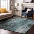 thumbnail image 7 of Addison Rugs Mayfield Premium Machine Washable Transitional Modern Teal Rectangle Rug, 10' X 14' Machine Washable Transitional Modern Teal Oversized Sherpa Throw Blanket, 7 of 7
