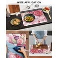 thumbnail image 5 of Large Induction Cooktop Protector Mat Happy Valentine's Day Stove Top Covers for Electric Stove, Romantic Pink Red Roses Flowers Decorative Stove Burner Cover Mats, Glass Top Stove Cover, 5 of 7