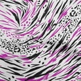 thumbnail image 1 of oneOone Cotton Cambric Fuschia Pink Fabric Animal Skin Quilting Supplies Print Sewing Fabric By The Yard 56 Inch Wide, 1 of 6