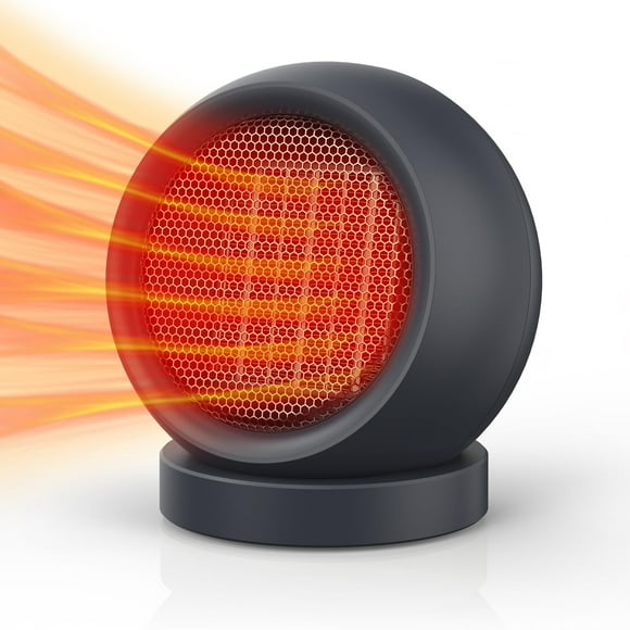 Escritorio eléctrico de cerámica Space Heater Coolfor PTC, gris oscuro