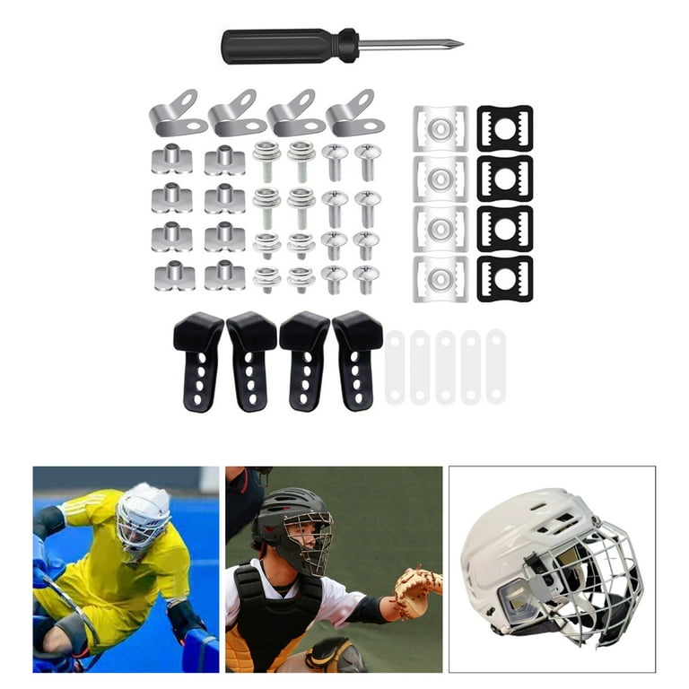lanema 60pcs Football Helmet Repair kits Football Helmet Hardware