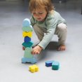 thumbnail image 3 of Quut - Blokki: Minty Blue - Soft Foam Stacking Toy - 10 Pieces - Fun & Creative Building - Playful Faces for Imaginative Stories - Multifunctional & Open-Ended Play, 3 of 3