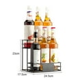 thumbnail image 2 of CNKOO Seasoning Bottle Rack Rust-resistant Storage Rack 2 Tier Kitchen Organizer for Syrup Wine Dressing Bottles Versatile Coffee, 2 of 5