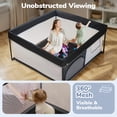 thumbnail image 6 of Baby Playpen, Caveen 50"×50" Foldable Playpen for Babies and Toddlers, Portable Travel Play Yard, Black, 6 of 9