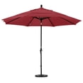 thumbnail image 2 of 11' Aluminium Marché Umbrella Collier Inclinable DV Mat Noir/pacifica/naturel, 2 of 2