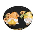 thumbnail image 3 of Picia Hello Spring Sunflower Gnomes pattern Round Stool Covers Comfy Seat Covers Stretch Removable WashableChair Slipcover Round Bar Chair Cushion Cover-12 inch, 3 of 7