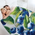 thumbnail image 6 of RKSupls Christmas Throw Blanket,Soft Warm Fannel Blueberry Pattern Blankets Gift for Home Bed Sofa Couch Decor,60x80 in, 6 of 9
