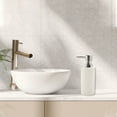 thumbnail image 2 of Unique Bargains 1 Pc Simple Cylindrical Soap Pump Dispenser for Bathroom Hotel 300ml White, 2 of 6