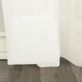 thumbnail image 3 of No. 918 Jillian Crushed Voile Sheer Rod Pocket Curtain Panel, 51"x120", Eggshell, 3 of 5