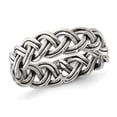 thumbnail image 1 of Bande Tressée en Argent Sterling Poli (6mm), 1 of 4
