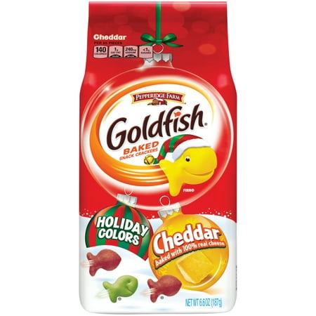 UPC 014100040521 product image for Pepperidge Farm Goldfish Holiday Colors Cheddar Crackers, 6.6 oz. Bag | upcitemdb.com