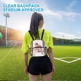 thumbnail image 4 of Mochila transparente Busiuw para eventos de estadio de 30 x 30 x 15 cm con bolsillo, 4 of 7