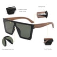 thumbnail image 6 of TUCCI Italy G15 Green Polarized UV400 Sunglasses Square Classic Fit, 6 of 6