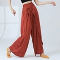 thumbnail image 6 of Lmnyox Flare Wide Leg Trousers for Women Summer Flowy Lounge Pants Lightweight Palazzo Pants Trendy, 6 of 7
