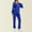Scrubs-Blue, variant on Gamivast Plus Size Under Scrubs for Women Set Long Sleeve Modern Fit Crewneck Underscrubs Pants Tops Moisture-Wicking Thermal Scrubs Nursing Workwear Uniform Suit