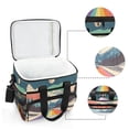 thumbnail image 6 of FORMRS Insulated Cooler Bag 24 Cans Capacity Soft Leakproof Lunch Box with Side Pockets, Colorful Road at Night, 6 of 7