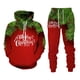 thumbnail image 2 of Conjunto de sudadera con capucha y pantalones con estampado navideño en 3D, ropa informal para hombres y mujeres, 2 of 4
