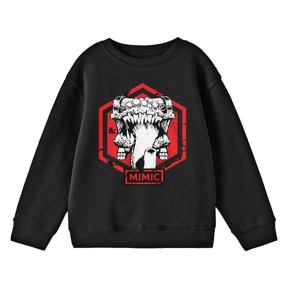 Dungeons & Dragons Mimic Crew Neck Long Sleeve Youth Tee-XS