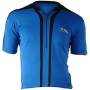 Men's Bicycle Jersey, Blue/Black, Large
