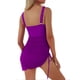 thumbnail image 3 of Trajes de Baño para Mujeres Vestido de Baño Malla Sheer Sarong Envuelve, Poliéster con Sostén Extraíble Almohadilla para la Playa Piscina Verano, 3 of 8