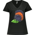 thumbnail image 3 of Inktastic Wooly bear caterpillar- cute baby insect Women's Plus Size V-Neck T-Shirt, 3 of 5
