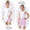 thumbnail image 5 of Hbhpov Girl’s Solid Color Biking Shorts Boyshort Panties for Toddlers 6 Pack, Size 2-14, 5 of 8