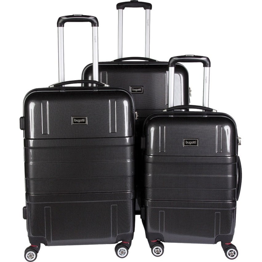 Bugatti Hard Case Luggage Set Black