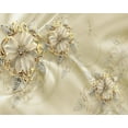 thumbnail image 3 of Papier Peint 3D Luxe Fleur Européenne Dorée SKU# WAL0135, 3 of 4