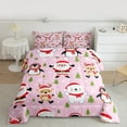 thumbnail image 2 of Manfei Kawaii Santa Claus Bedding Comforter Set,Cute Christmas Reindeer Twin Comforter Sets,Merry Xmas Bedding Set For Teens,Breathable Home Decor Reversible,2 Pieces, 2 of 8