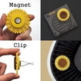 thumbnail image 3 of 3 car or indoor sunflower air fresheners, 3D printed plastic (eco-friendly), magnet and clip - can be attached to various objects (car, air purifier, fridge, microwave, shelf) - solution not included, 3 of 5