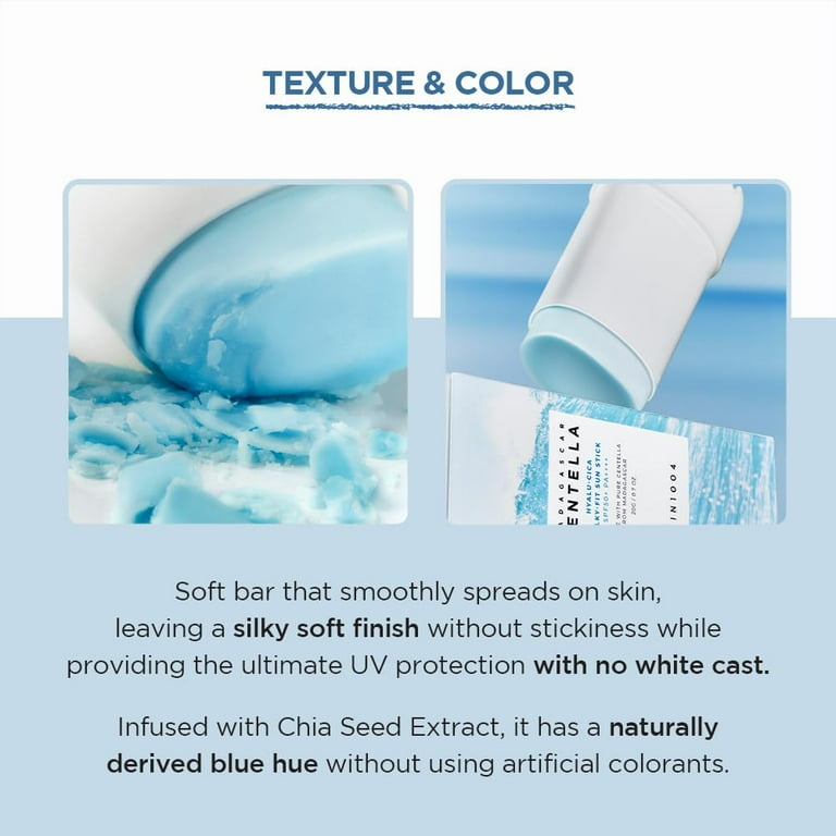 Skin 1004 - Madagascar Centella Hyalu Cica Silky-Fit Sun Stick (20g) -  Walmart.com