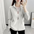 thumbnail image 3 of LIaqionyy Womens Fleece Jacket Zip up Coats Casual Comfortable Winter Warm Outerwear Clothes with Pockets, 3 of 7