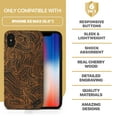 thumbnail image 7 of Case Yard Wooden Case for iPhone-XS-Max Soft TPU Silicone cover Slim Fit Shockproof Wood Protective Phone Cover for Girls Boys Men and Women Supports Wireless Charging Wave Pattern Design, 7 of 7