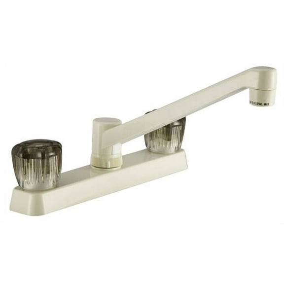 Dura Faucet DF-PK600S-BQ Bisque Non-Metallic Kitchen Faucet With Smoked Knobs