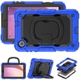 thumbnail image 2 of Case for Lenovo Tab M8 4th Gen 2024/2023 (TB-301FU, TB-300FU), 360 Rotating Stand Handle Pencil Holder Shoulder Strap Heavy Duty Shockproof Cover, Blue, 2 of 7