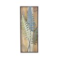 thumbnail image 1 of Gerson 29.25" Blue and Gray Distressed Framed Metal Fern Picture, 1 of 3