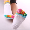thumbnail image 1 of Calcetines de yoga de cinco dedos, calcetines de algodón para mujer, calcetines antideslizantes, calcetines deportivos profesionales para interiores, calcetines de yoga para mujer, 1 of 6