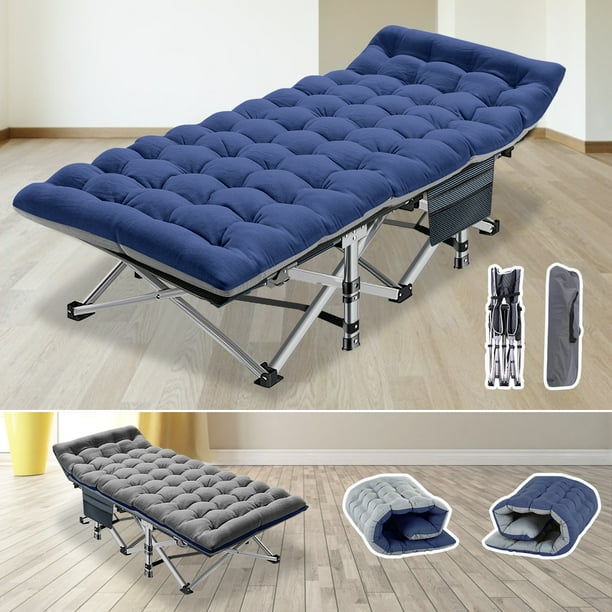 Slsy Folding Camping Cots for Adults, 75"x28" Double Layer 1200D Cot