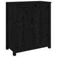 thumbnail image 2 of vidaXL Buffets 2 pcs Noir 70x35x80 cm Pin Massif, 2 of 5