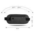 thumbnail image 3 of Fanny Pack Pouch Multifuncional Money Phone Bag Monedero de seguridad (gris oscuro), 3 of 6