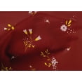 thumbnail image 4 of oneOone Cotton Cambric Dark Red Fabric Leaves & Flowers Floral Craft Projects Decor Fabric Printed By The Yard 42 Inch Wide, 4 of 4