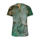 thumbnail image 4 of ICHUANYI Clearance Women Fashion Casual Printing Shirts Short Sleeve Loose Tee Tops Tunic Blouse(Green, XL) ICHUANYI WER2023081002422, 4 of 5
