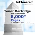 thumbnail image 4 of Cartucho de tóner compatible Inktoneram CF283A 83A, paquete de 4, negro, 4 of 6