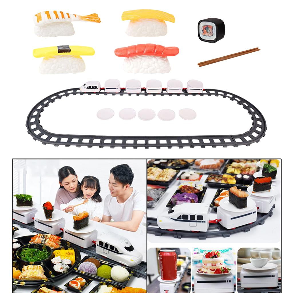 Sushi Train Rotary Train Toy Railway Track Trains Children Trains Toy Rotating Sushi Bar , Train
