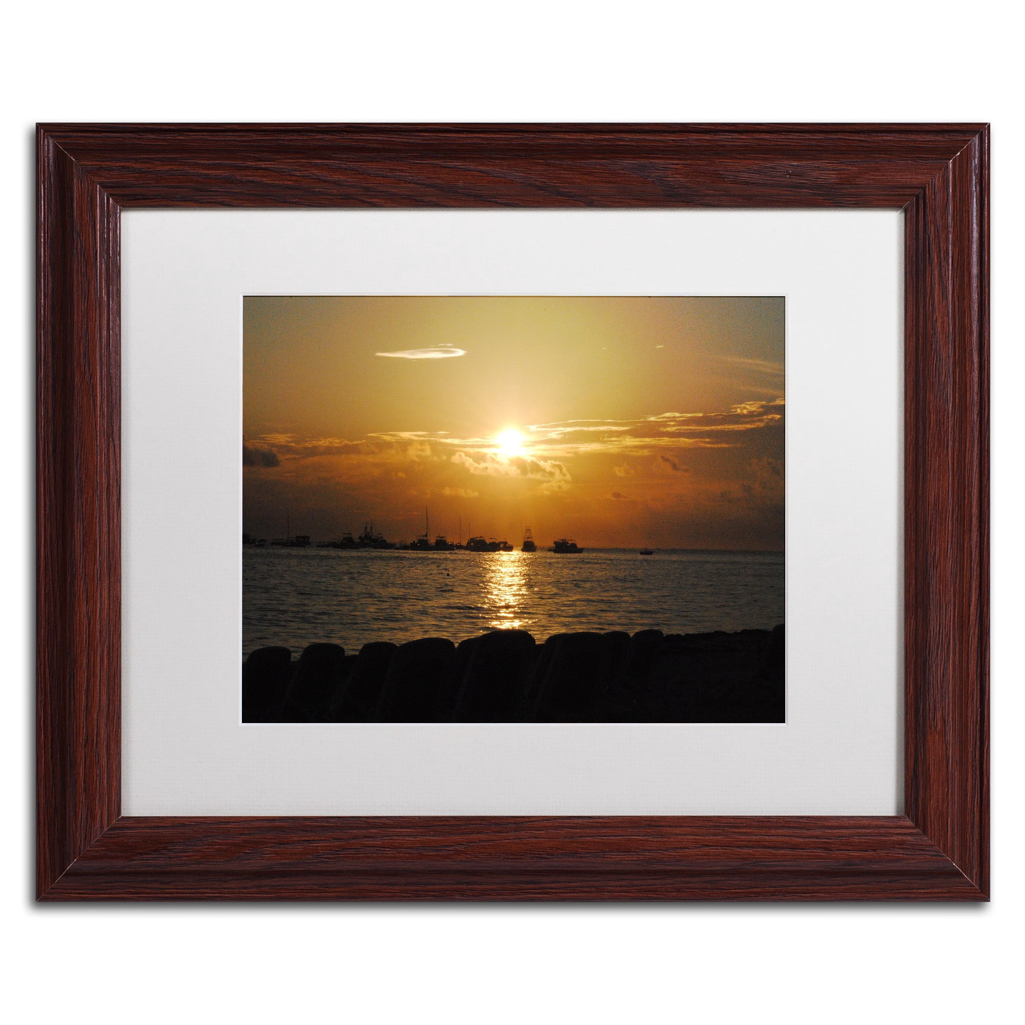 Trademark Fine Art "Fairytale" Canvas Art by Monica Mize, White Matte, Wood Frame