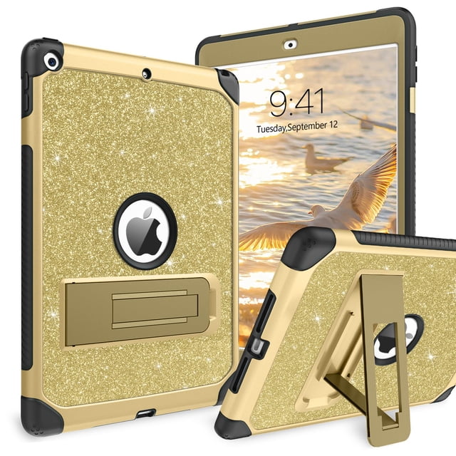 Funda para tablet YINLAI para iPad 10.2" 9.ª, 8.ª y 7.ª generación, color dorado