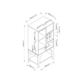 thumbnail image 5 of Furniture of America Doxnar Contemporary Wood Wine Rack in Cappuccino, 5 of 5