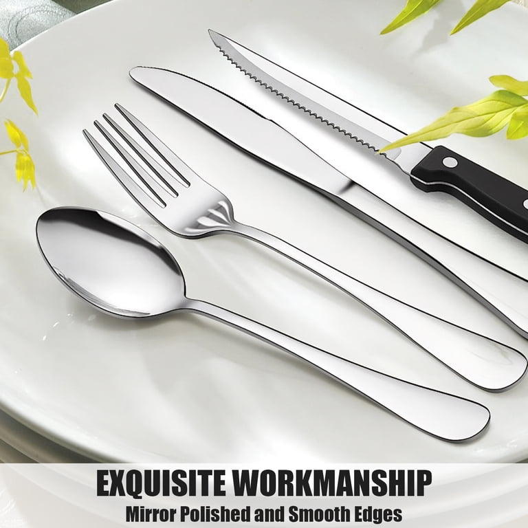 AMBLER 49-Piece Silverware Set with Drawer Organizer photo 7