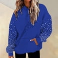 thumbnail image 2 of Womens Sweatshirt Fashion Encrusted Comfortable And Fashionable Hooded Sweatshirt For Autumn And Winter Sweatshirt For Women, 2 of 7